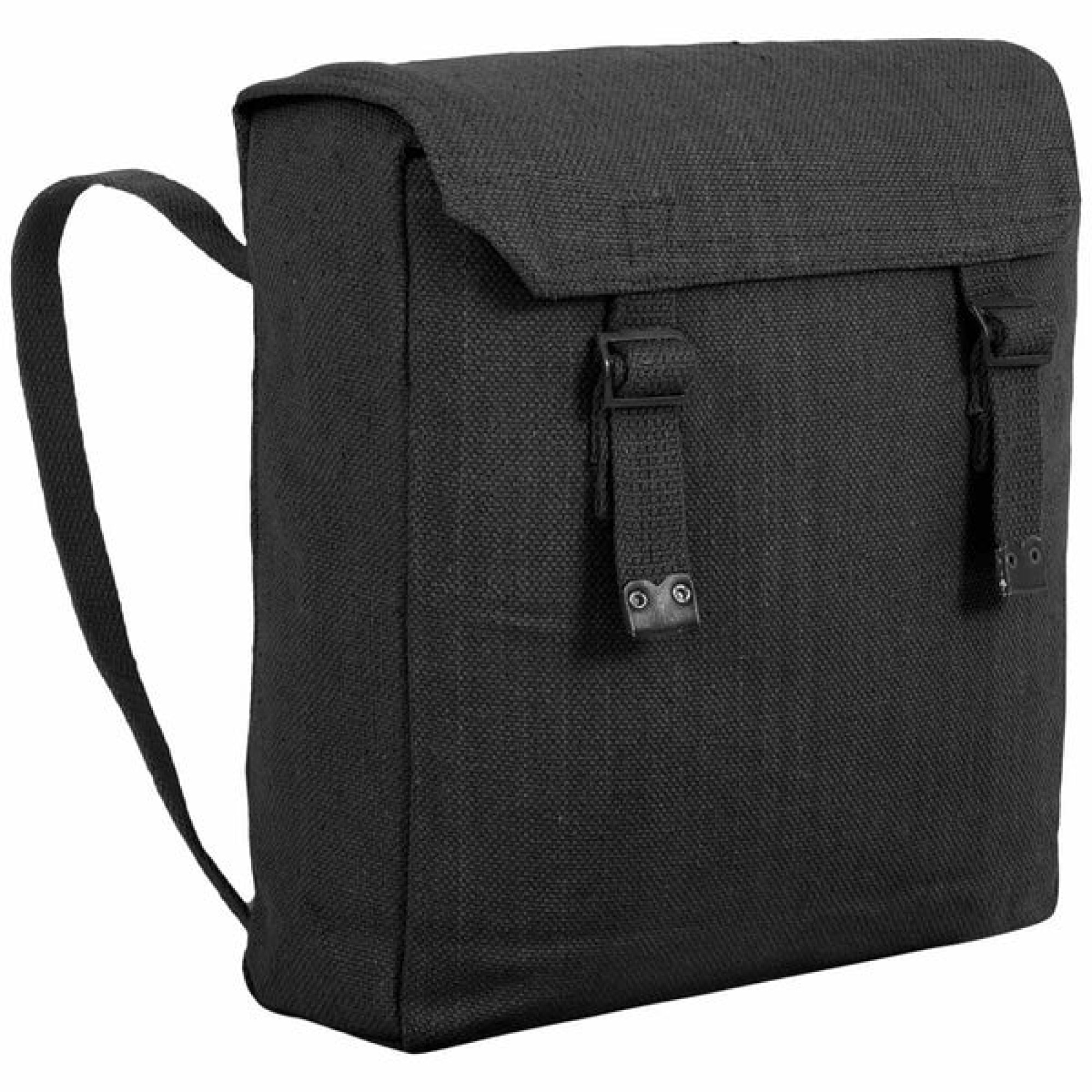 Highlander Canvas Webbing Backpack Black