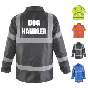 SECURITY DOG HANDLER PARKA HI VIS JACKET - 4 COLOUR OPTIONS