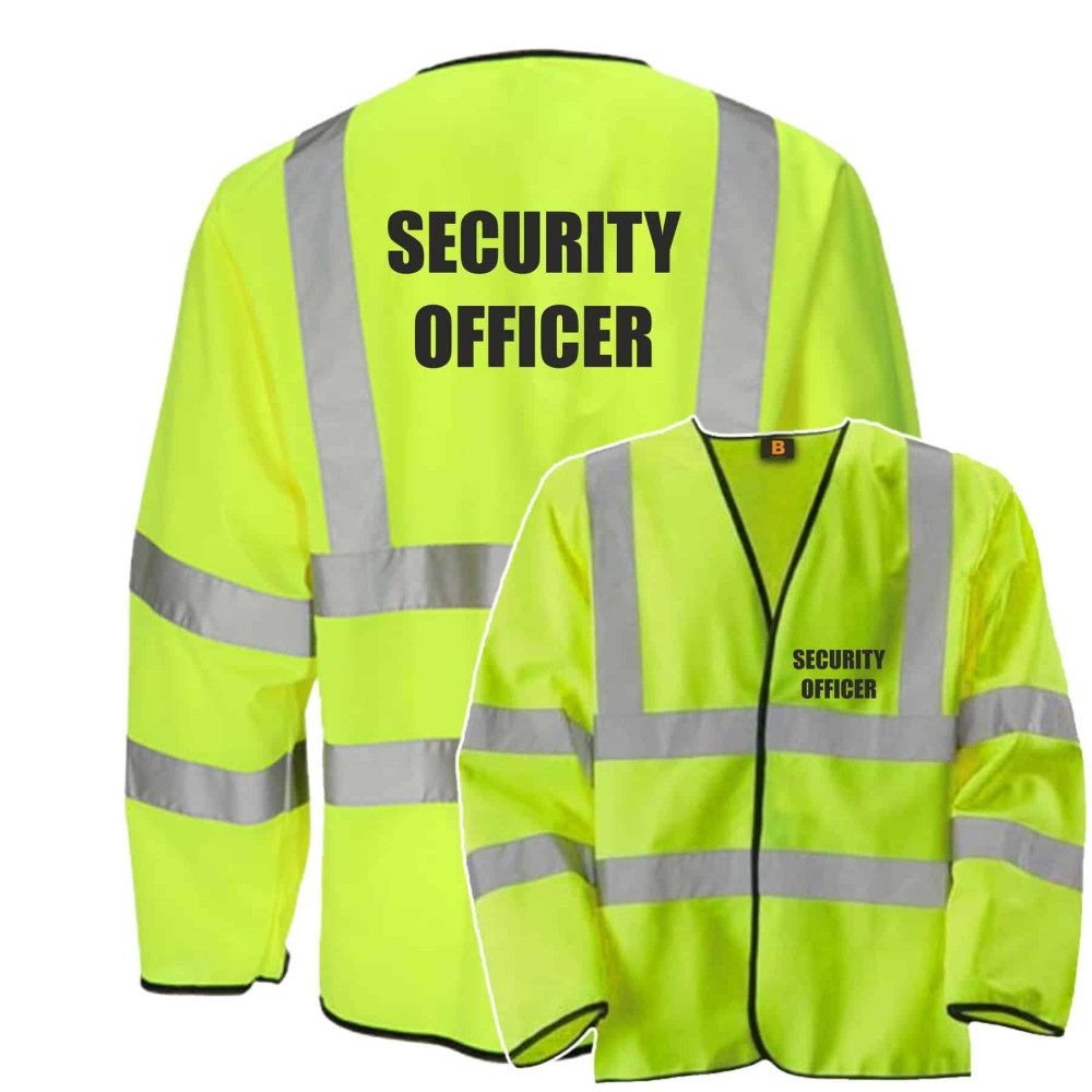 SECURITY OFFICER LONG SLEEVE HI VIS VEST