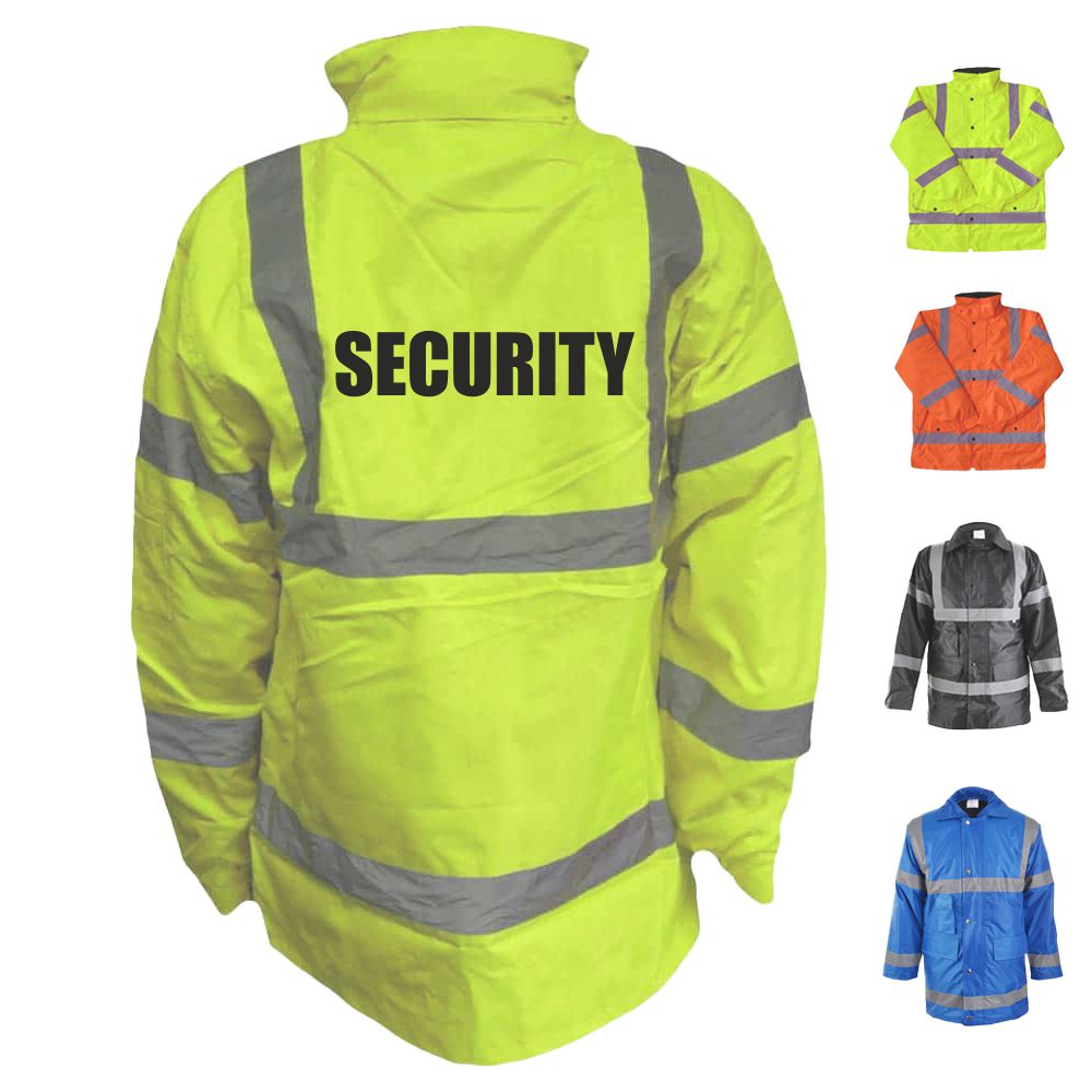 SECURITY ORIGINAL HI VIS PARKA JACKET - 4 COLOUR OPTIONS