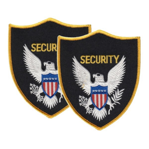 2 Pack - SECURITY Shoulder Patch, 4x5