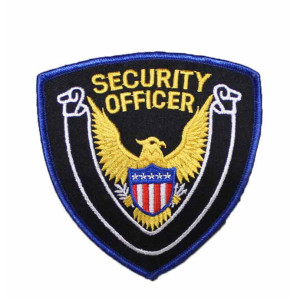 Black/Blue/Yellow Eagle Security Officer Patch (Pack of 2) by Solar 1