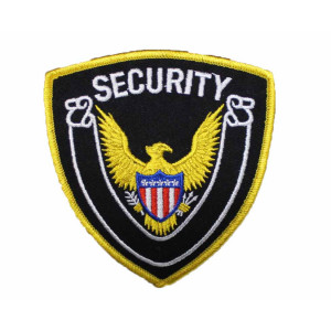 Black/Yellow Eagle Security Patch (Pack of 2) by Solar 1