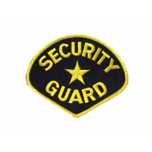 Black/Yellow Security Guard Patch (Pack of 2) by Solar 1