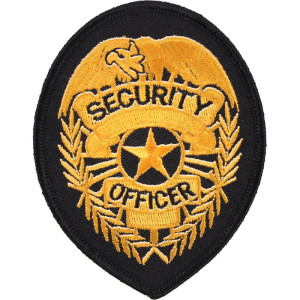 Gold - Public Safety SECURITY OFFICER Sew On Patch
