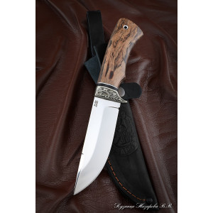 Knife Cheetah M390 Karelian birch brown