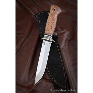 Knife Infantryman M390 melchior Karelian birch brown