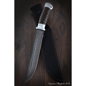 Knife Plastun (Cossack plastun knife) Damascus wenge dural (NEW)