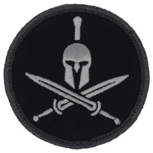 Scipio Tactical Knight With Swords Morale Patch - Black Tactical Knight With Swords Morale Patch - Black