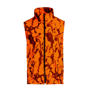 Blaze Orange Camo Hunter Safety Vest