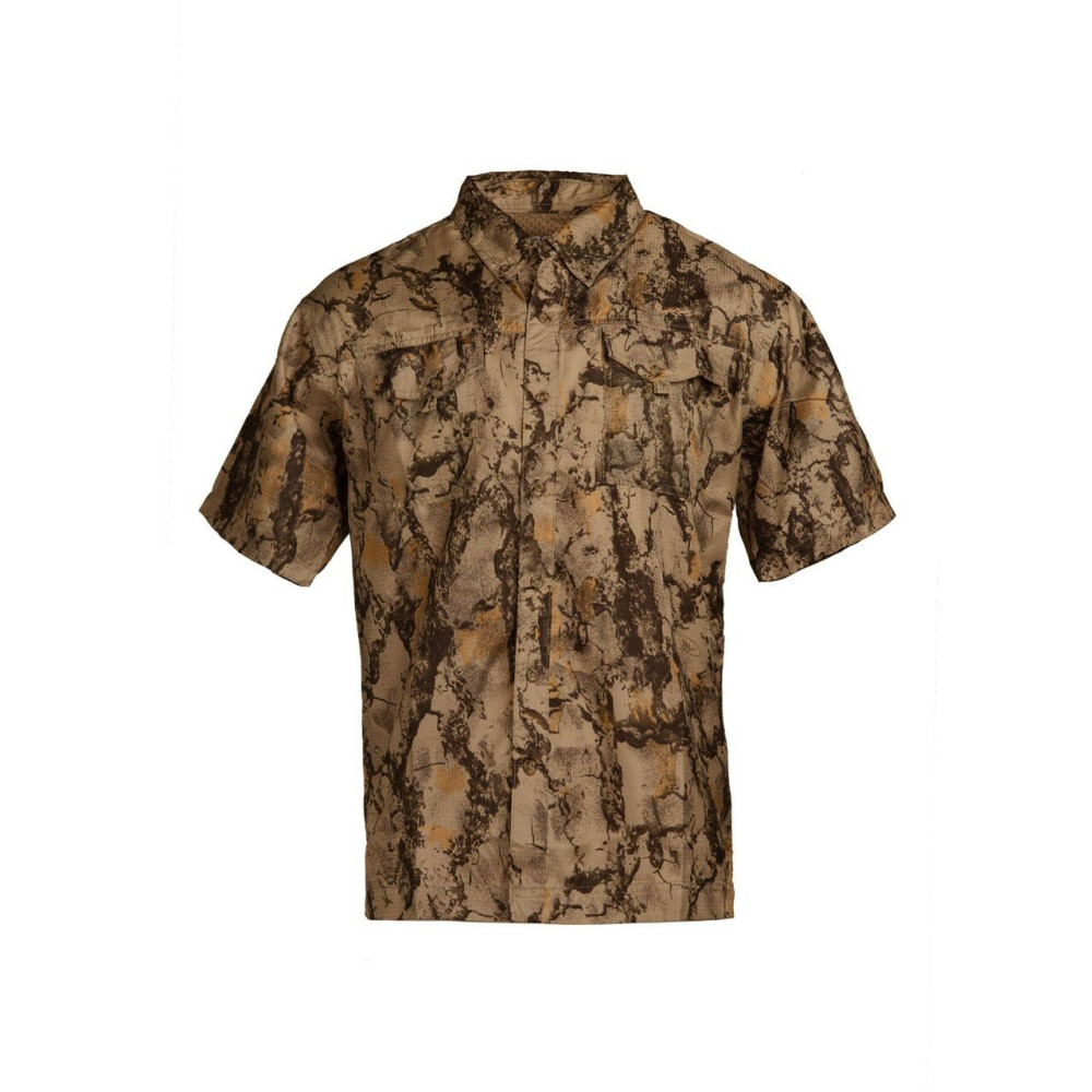 Short Sleeved Camo Vent Back Shirt